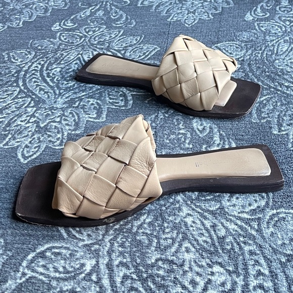 Jeffrey Campbell Brown Costello Slide Sandal in Natural Size 6/37 - Picture 5 of 9